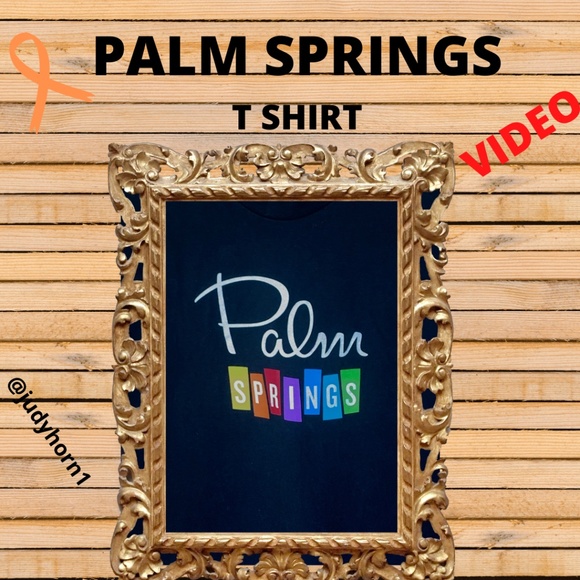 PALM SPRINGS Coal Black T Shirt - Picture 1 of 6